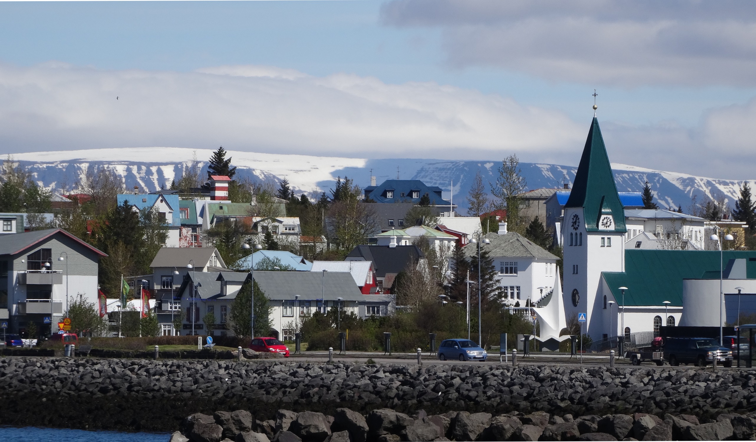 The old town harbour in Hafnarfjörður